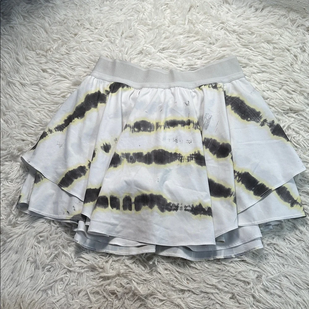 Lululemon Court Rival High-Rise Skirt *Long Transverse Yellow Multi